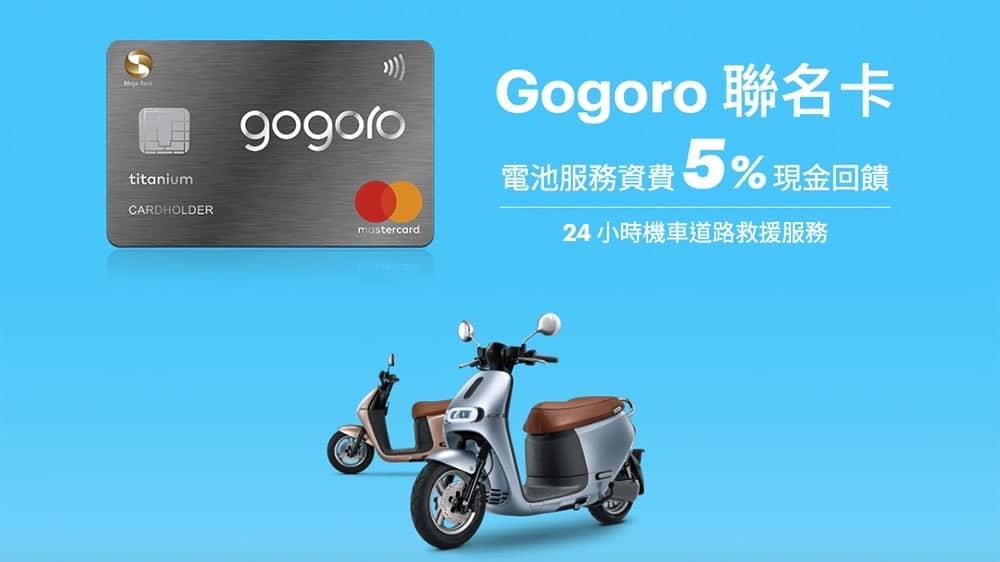 兆豐銀行推出《Gogoro聯名鈦金卡》刷電池服務資費有 5% 現金回饋喔! 1 1537295364 33cd71bf9b8ebfb7e0d8517c7b371403