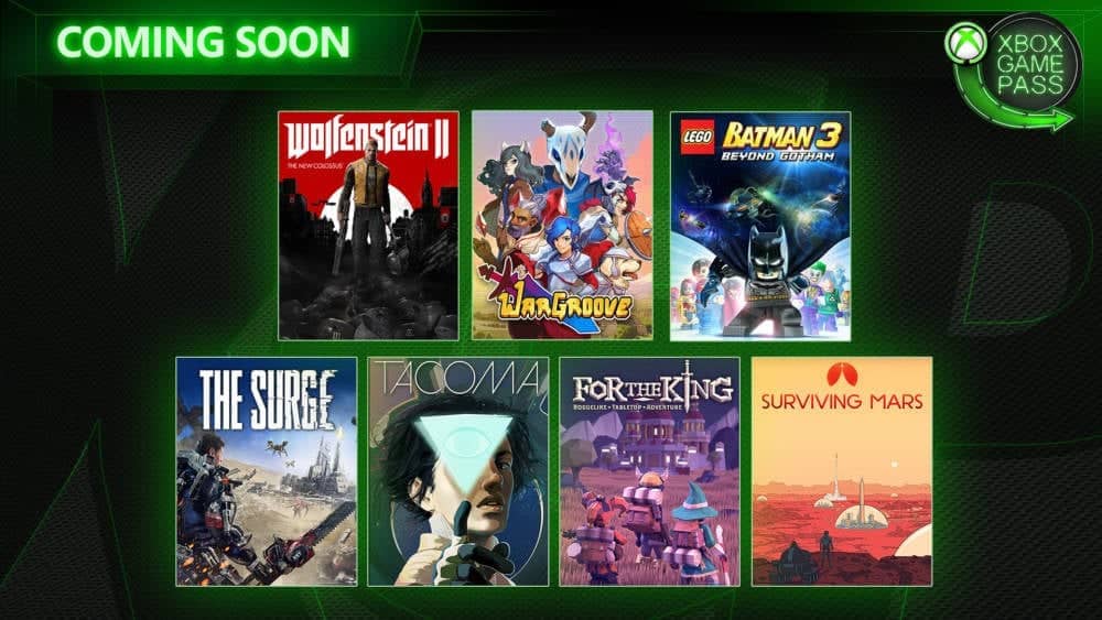 5月份「Xbox Game Pass」7款免費遊戲 《德軍總部II:新巨像》、《戰紋》、《Surviving Mars》、《Tacoma》、《機甲狂潮》及《LEGO BATMAN 3:飛越高譚市》等 1 1556896355 2cf975288a7b1fc8bc07d7600c5540a0