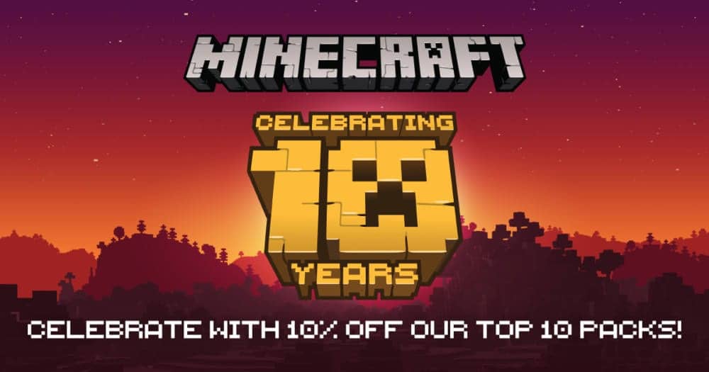 歡慶Minecraft《我的世界》十週年 工作室釋出十週年慶紀念地圖免費下載與大型折扣活動 2 1558104444 f56bbfd65250c070d034adc699f97c96