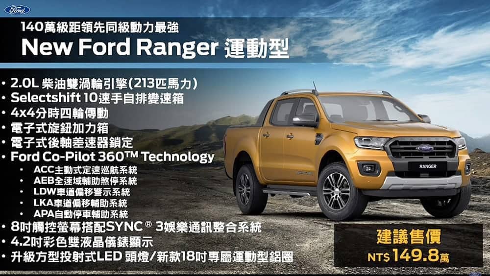 滿足專業用車多元需求!Ford Ranger車系再添新員、三車型售價104.8萬元起 4 1588742928 09c5a7ffc12415b25e21cb62ea3d754d