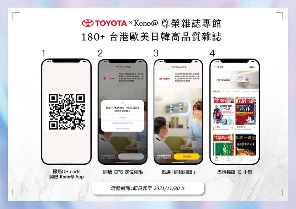 回廠保修新體驗!Toyota攜手商家數位雜誌Kono@打造品牌線上閱讀館 2 1630064979 297a1376bb04c09824760b046a3b2e0a