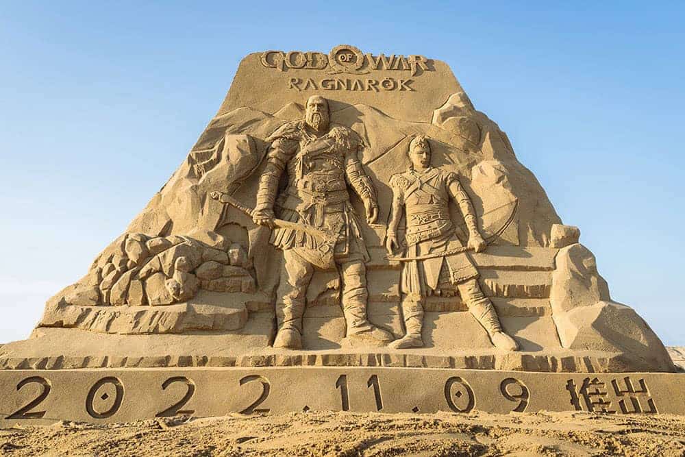 全球唯一!PlayStation《God of War Ragnarök》主題沙雕即日起福隆亮相展出 1 1659443558 9ca9cf7dc013b742d672f57ac248e5bb