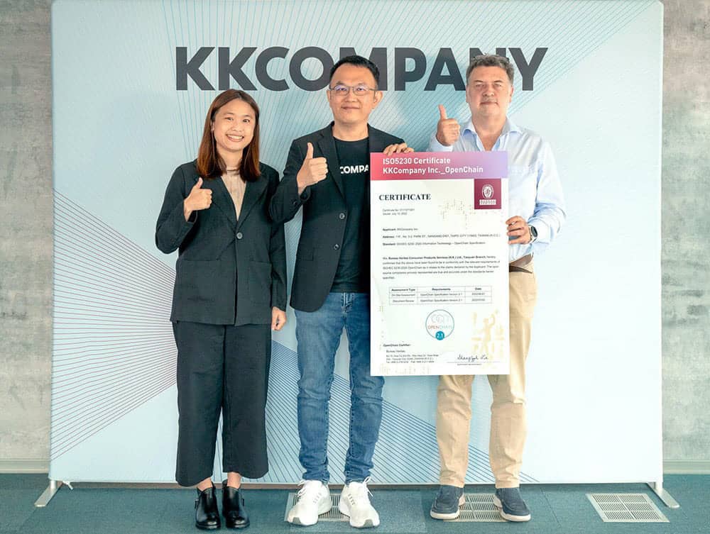 KKCompany獲全台首張OpenChain ISO/IEC 5230第三方國際開源認證! 1 1659515494 e4c31c6483fe4f1890b5e9dcf68240c8
