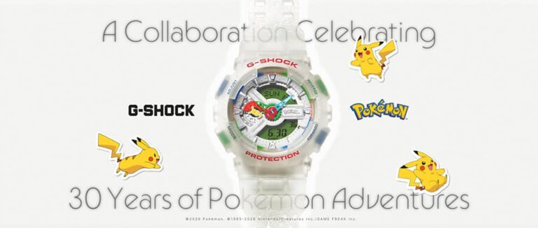 G-SHOCK推《寶可夢》30週年聯名錶款！集結「歷代夥伴、精靈球」元素訓練家必收