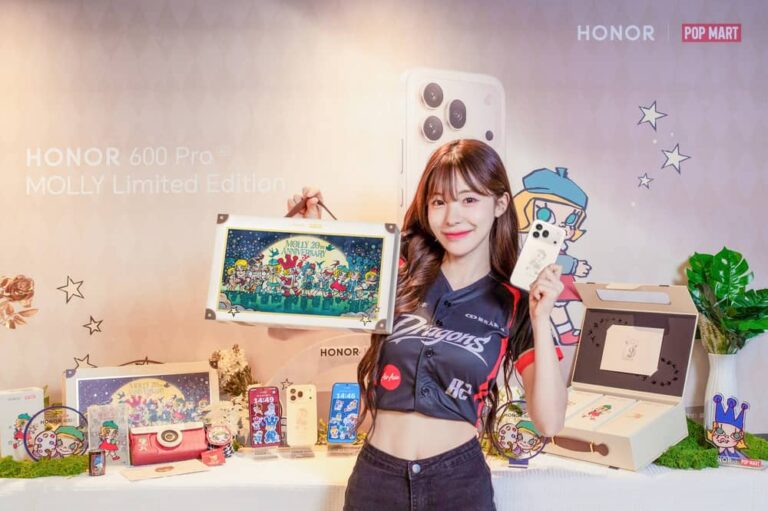HONOR攜手味全龍李多慧與小龍女們 跨界聯名MOLLY潮玩旗艦新機驚艷亮相