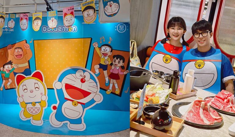 哆啦A夢現身「聚、和牛涮」陪吃鍋！限定餐點送可愛圍兜、還有聯名周邊粉絲快收