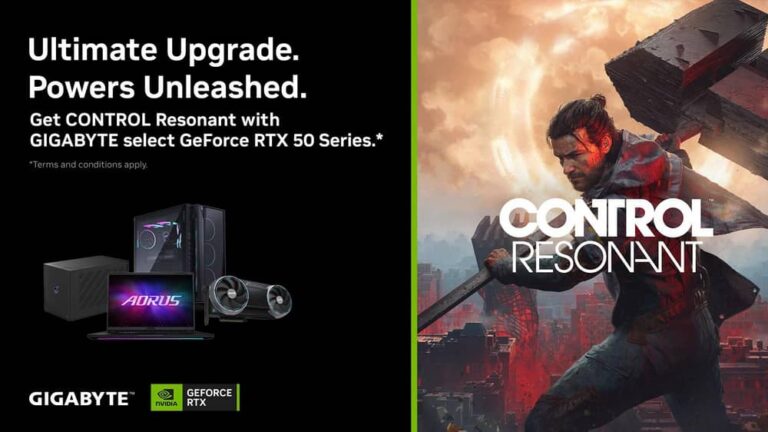 技嘉科技攜手NVIDIA推出GeForce RTX 50系列《CONTROL Resonant》遊戲套裝 全面升級頂級遊戲體驗