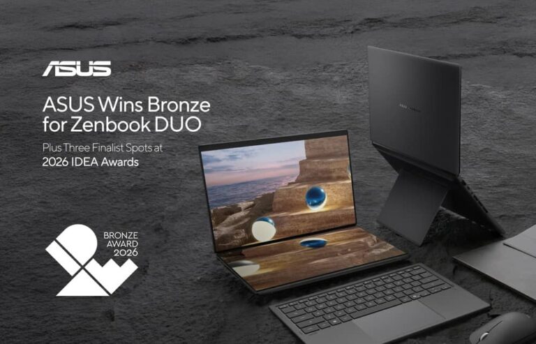 華碩Zenbook DUO榮獲2026 IDEA銅獎 多款創新產品同步挺進決選