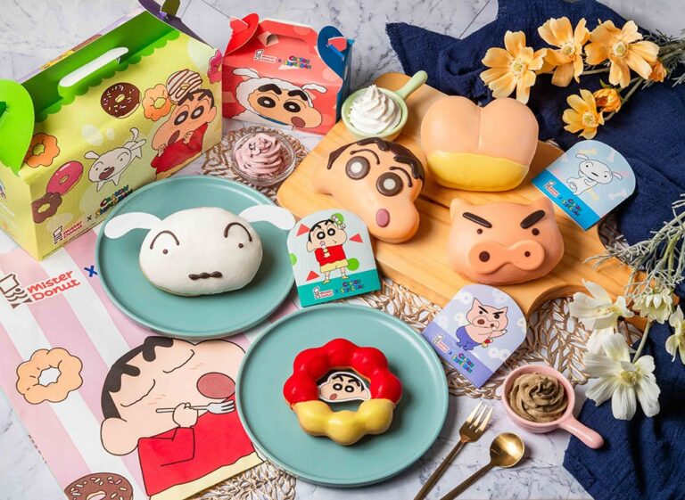 Mister Donut推出蠟筆小新聯名甜甜圈、經典「屁屁」造型必嚐鮮！還有限定周邊一次收
