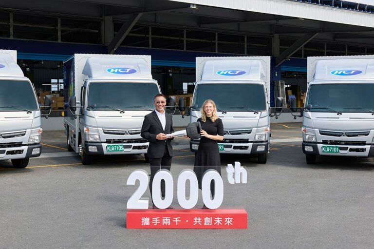 共創全新里程碑！Fuso Taiwan攜新竹物流迎來第2000台交車