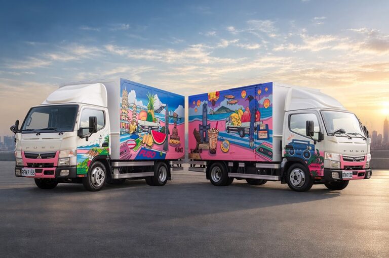 Fuso 6.5噸以上Canter、Fighter導入BSIS強化安全！攜藍色隧道打造限定彩繪堅達